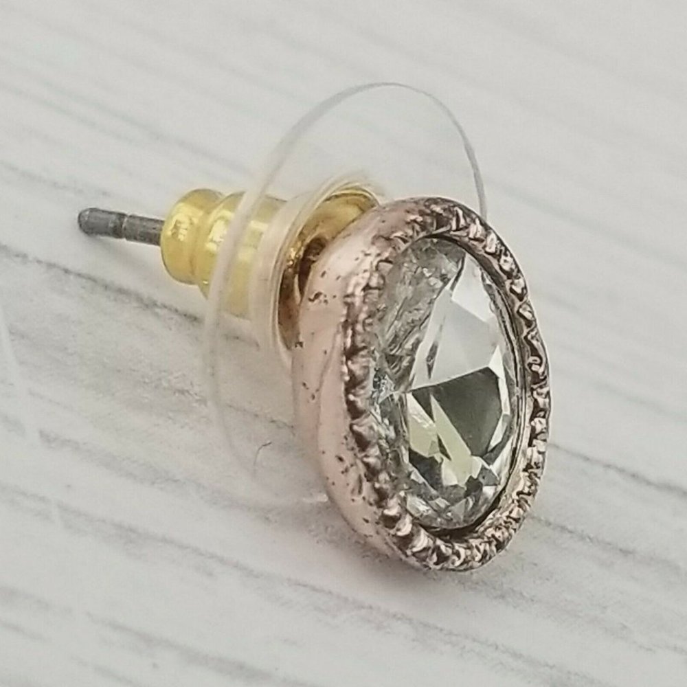 Napier Signed Rhinestone Studs D15